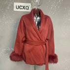 brick red coats