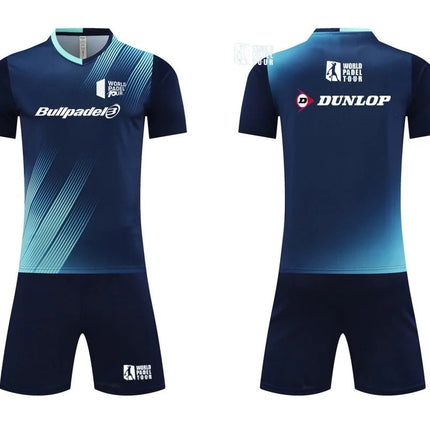 Men's T-shirt And Shorts Set Summer Men's Tennis Short Sleeve T-shirt Stylish And Comfortable Badminton Training Shorts PlatiNum