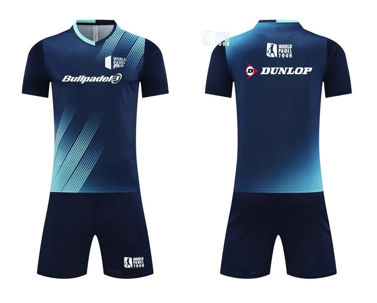 Men's T-shirt And Shorts Set Summer Men's Tennis Short Sleeve T-shirt Stylish And Comfortable Badminton Training Shorts PlatiNum