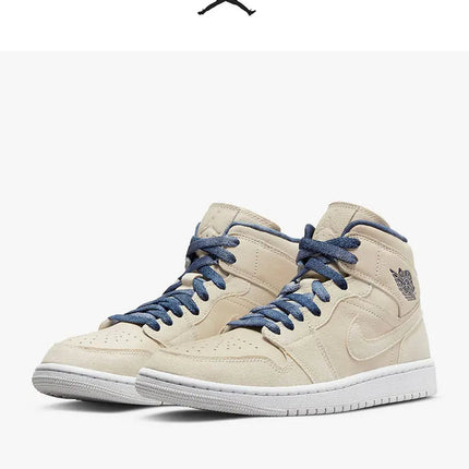 Nike Scarpe da ginnastica alte durevoli casual ufficiali Air Jordan 1 da donna DM9126-104 platinumshop