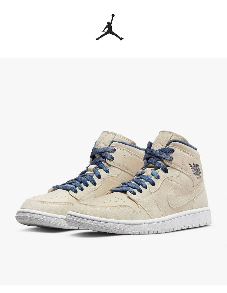 Nike Scarpe da ginnastica alte durevoli casual ufficiali Air Jordan 1 da donna DM9126-104 platinumshop