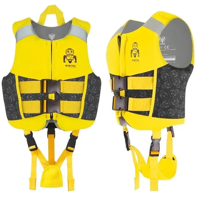 Giubbotto di salvataggio in neoprene per bambini, giubbotto di salvataggio galleggiante per ragazzi e ragazze, gilet da surf, galleggiamento alla deriva, aiuto per il nuoto