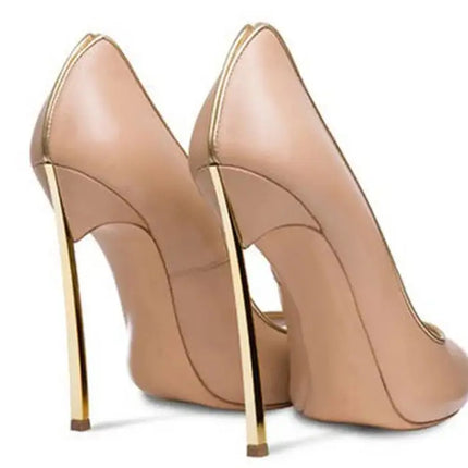 Nuove donne di estate pompe superficiale peep-toe tacchi alti scarpe da donna donna metallo stiletto punta a punta scarpe da donna Zapatos De Mujer platinumshop