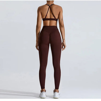 Seamless Women Solid Color High Waist Yoga Pants Sexy Hip-lifting Tight Sports Pants Women Push Up Fitness Workout Yoga Leggings PlatiNum
