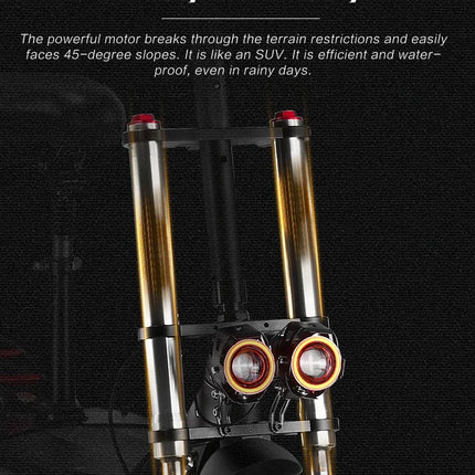 6000W Potente Scooter Elettrico 60V 38Ah Velocità Massima 85 km/h 100 km Gamma 11 '' Pneumatici Doppio Ammortizzante Pieghevole EScooter per Adulti