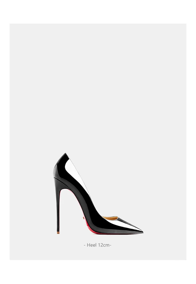 Designer Heels for women leather Luxury Brand Pumps Red Bottom Pointed Toe High Heels Elegant Stiletto Ladies Party Shoes women