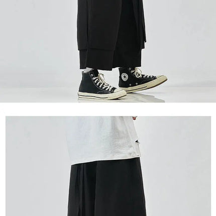 Pantaloni a Gamba Larga da Uomo, Stile Hip Hop, Jogger Casual, Streetwear Maschile, Pantaloni Larghi con Patchwork, Joggers alla Moda Comodi, Pantaloni da Donna