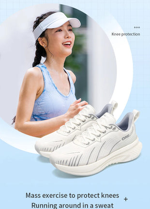 ONEMIX Nuove scarpe da corsa ammortizzanti per uomo Runner pesanti adatti Stringate Sport Donna Scarpe da ginnastica da uomo atletiche all'aperto antiscivolo PlatiNum