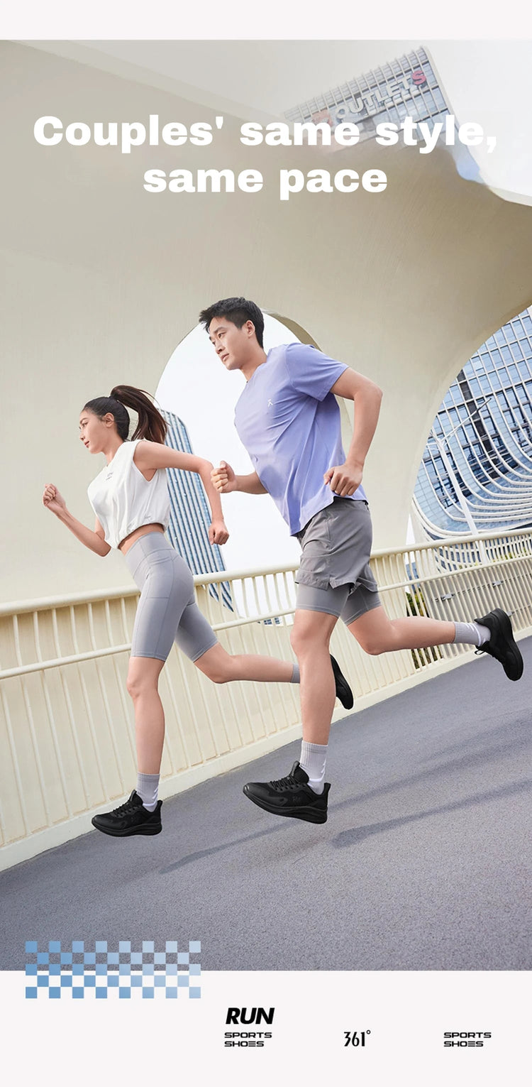 361 Degrees Men Running Shoes Wear-resistant Comfortable Soft Supportive Jogging Lightweight Breathable Male Sneakers 672422252 PlatiNum