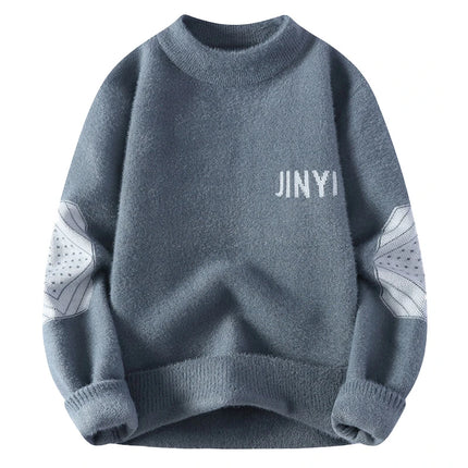 Sweaters men Winter Letter pattern thick sweater men Student youth sweaters autumn Men's wool pullovers full