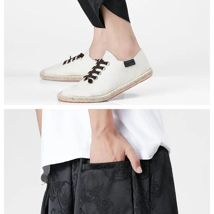 Pantaloncini in Seta Ghiaccio da Uomo, Stile Cinese, Estivi, Comodi, Pantaloni Harem Vintage Traspiranti, Tinta Unita, Lunghezza al Polpaccio
