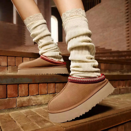 2026 HOT NEW Winter Keep Warm Platform Boots Genuine Leather New Style Cold and Snow-proof Snow Boots for Woman Size 35-45