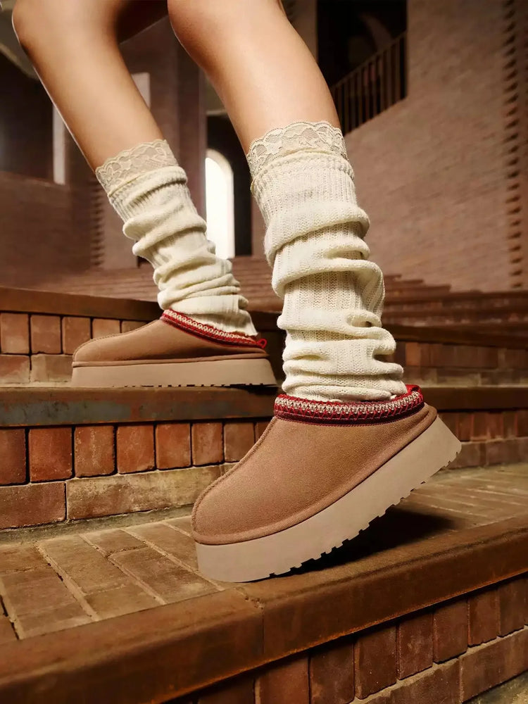 2026 HOT NEW Winter Keep Warm Platform Boots Genuine Leather New Style Cold and Snow-proof Snow Boots for Woman Size 35-45