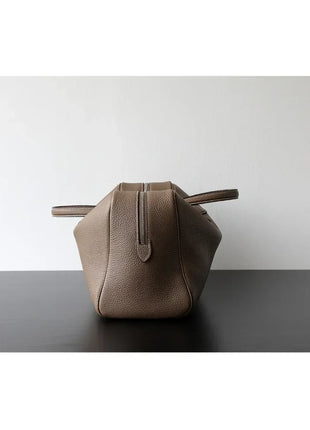 Borsa da donna in pelle di vacchetta di alta qualità, semplice borsa a tracolla di grande capacità, borsa a spalla.