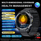 Nuovo Smartwatch 2026 con Analisi del Grasso Corporeo ECG+PPG, Acido Urico, Pressione Sanguigna, Ossigeno nel Sangue, Chiamate Bluetooth, Orologio Sportivo Intelligente per Uomini e Donne platinumshop