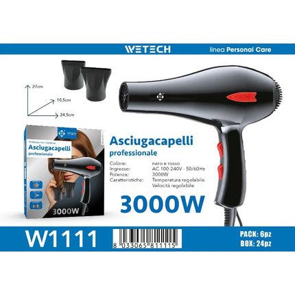 Professional Hair Dryer Collection, Foldable & Compact Household Hair Blow Dryer Series, Multi‑Power 1600‑2200W Ionic Hairdryer for Home Salon Daily Hair Styling