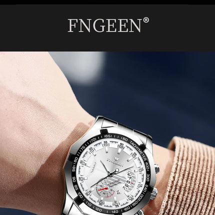 2024 Top Brand di Lusso Orologio di Moda Casual Militare Al Quarzo Sport Orologio Da Polso In Acciaio Pieno Impermeabile Orologio da Uomo Relogio Masculino platinumshop