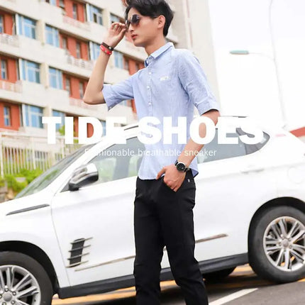 Mezze mocassini da uomo in pelle estiva pantofole mocassino Slides muli traspiranti per uomo Outdoor leggero Casual mezze scarpe 2023