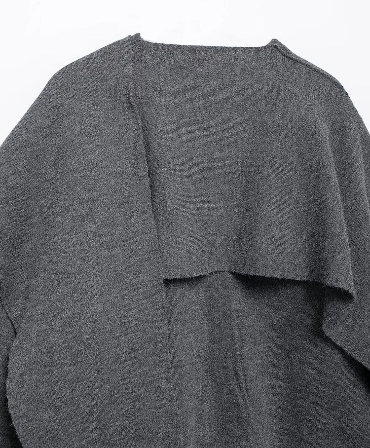 MUJER Cape Coat Women Scarf Collar Ponchos Women 2025 Shawl Long Sleeve Winter Woman Ponchos Cloak Knitted Cardigan for Women