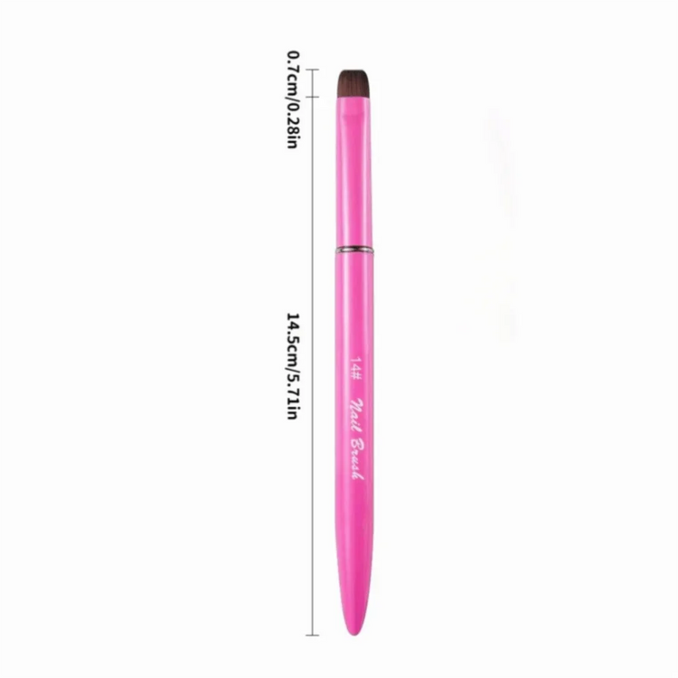 3 in 1 French Nail Brush with Multifunctional Head - Fine Nail Brush for Gel and Acrylic Nails for Precise Cleaning