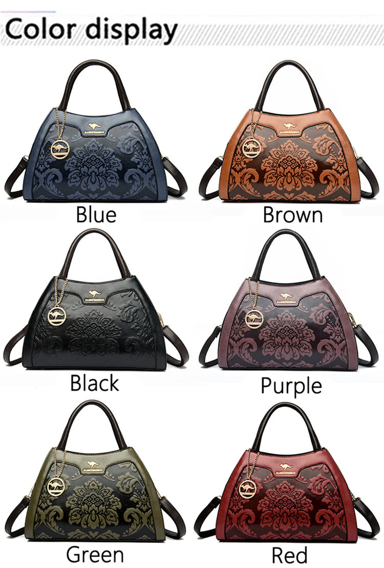 New Women Bag Luxury Designer Cowhide Handbags for Women Famous Brands Crossbody bag for Women Leather Shoulder Bags Sac a main PlatiNum