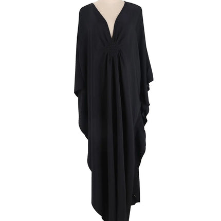 Cover Up Caftano casual da donna Taglie forti Abiti da spiaggia Abito da bagno con maniche a pipistrello platinumshop