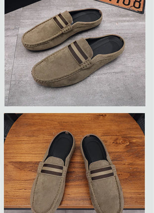 Mocassino 2026 ‌   Scarpe da uomo leggere estive, modello mocassino, slip-on traspiranti casual con mezza soletta, per uomo