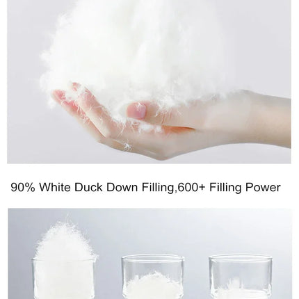 Down Jacket Men's 2024 New 90% White Duck Down Super Light Down Jacket Men's Lightweight Thermal Coat Hooded Feather Coat