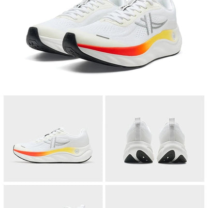 Xtep Cloud Wing 3.0 Men's Running Shoes 2025 Summer New Stability Shock Absorbing Wear Resistant Soft Sole Sneakers 875319110003 PlatiNum