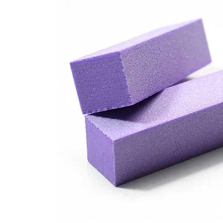 5Pc Nail Buffer Block, 3 Way 100/180 Grit Nail Sanding Block, Medium Fine Sand for Acrylic Gel Nail Polishing, Professional Manicure Pedicure Tool, Pink Purple