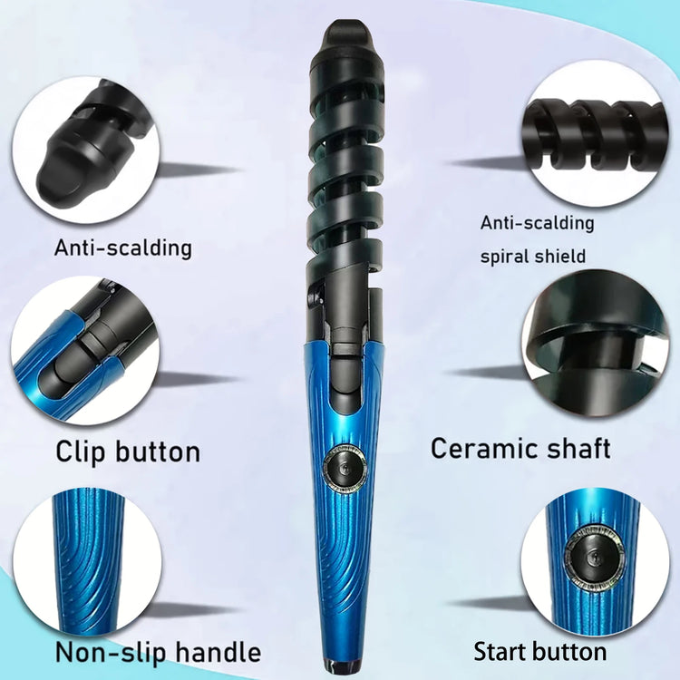 2-in-1 Curling Iron Set, Instant Heat Up for Short, Medium, and Long Hair, Women's Hair Tools Holiday Gifts