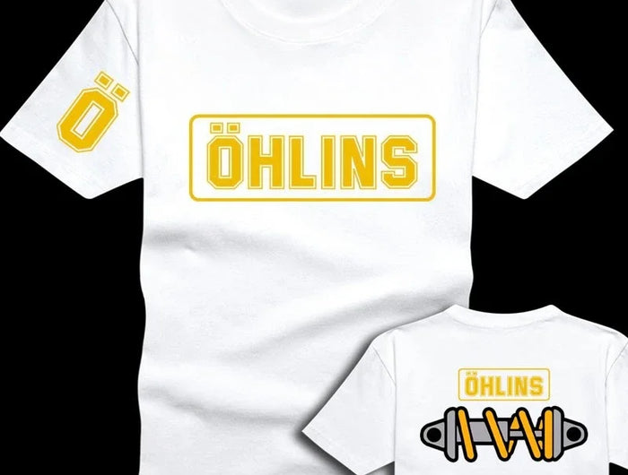 Desktop_Amazing Tees Men's Ohlins Shock Suspension Car Motorcycle Sport Racing T Shirt Summer Casual Oversized Men's Short Sleeve