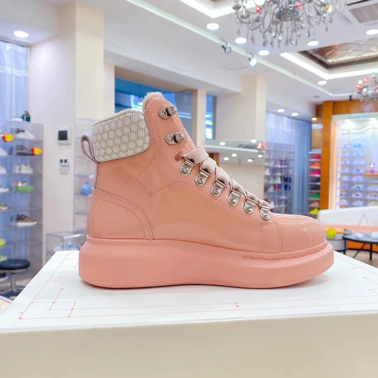 Men Platform Casual Shoes Oversized High-top Sneakers Fashion Motorcycle Boots Comfortable Ankle Boots Fashion Sports Shoes