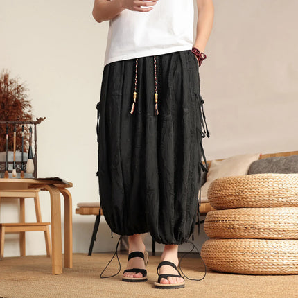 Primavera 2026 Nuovi Pantaloni Larghi da Uomo Vintage Casual Jogging, Pantaloni Harem Larghi Traspiranti da Uomo, Taglie Forti 8XL