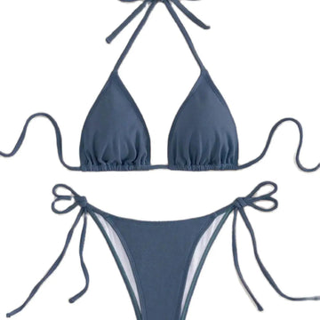 Set bikini estivo bianco mi-grid servizio fotografico sexy al mare primaverile maturo adatto per le donne PlatiNum