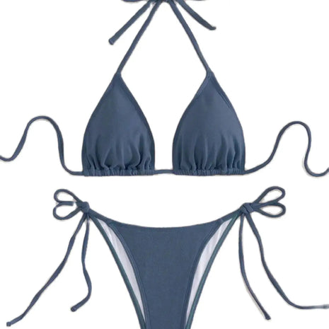 Set bikini estivo bianco mi-grid servizio fotografico sexy al mare primaverile maturo adatto per le donne PlatiNum