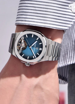 Nuovo Orologio da Uomo PAGANI DESIGN 2026 con Tourbillon Scheletrato, Orologio Automatico di Lusso di Alta Gamma per Uomo, Elegante Orologio da Polso Meccanico Sportivo