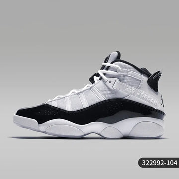 Nike Official Genuine JORDAN 6 RINGS Men's Sports Shock Absorption Basketball Shoes 322992-104