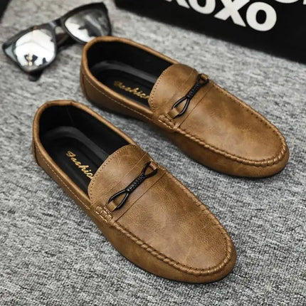 Mocassini da Uomo di Lusso in Pelle PU, Moda Casual, Nuovi Modelli 2026, Comodi e di Alta Qualità, Scarpe da Guida e Sneakers