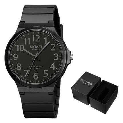 SKMEI Top Brand Casual Quartz Wristwatches Mens New Simple TPU Strap 3Bar Waterproof Watches For Male Time Clock Reloj Hombre