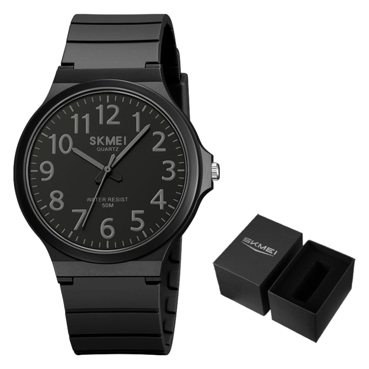 SKMEI Top Brand Casual Quartz Wristwatches Mens New Simple TPU Strap 3Bar Waterproof Watches For Male Time Clock Reloj Hombre
