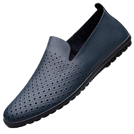 Scarpe da uomo in vera pelle Casual formali mocassini da uomo mocassini estate italiana traspirante Slip on scarpe da barca maschili Over Size 50 51