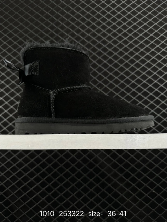 2026 Winter Boots Fur Ladies Snow Boots Real Sheepskin Wool Low-cut Warm Fur Shoes Man and Women Winter Short Boots Super Mini