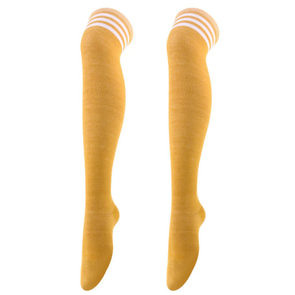 Calze Jk da donna Calzini cosplay per feste di Halloween Calzini sopra il ginocchio Calzini caldi Calza per stivali da donna Calzini lunghi a tripla banda