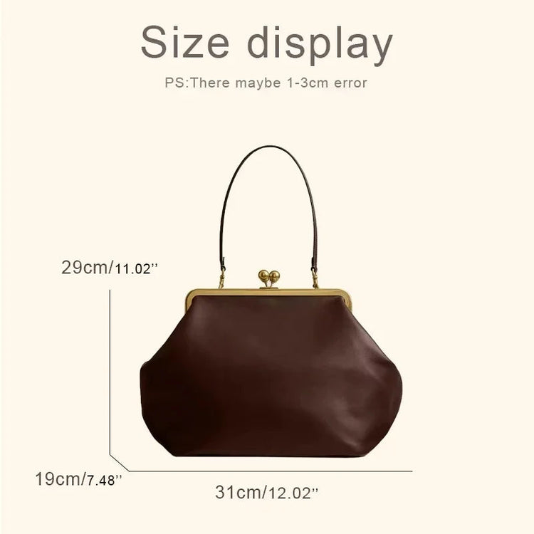 Classic Versatile Large Capacity Clip Bags For Women Luxury Designer Handbags Purses 2026 New In PU Lock Underarm Shoulder PlatiNum