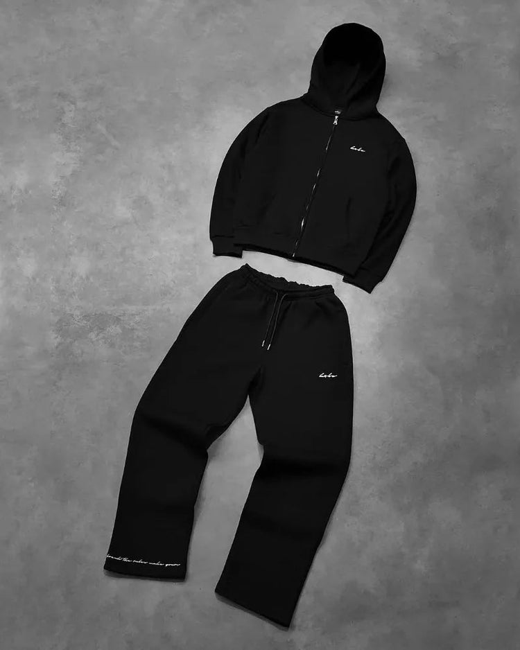 Y2k Men Clothing set Street retro Gothic tracksuit Harajuku Trend Hip Hop personality pattern embroidery oversized tracksuit PlatiNum