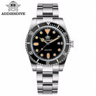 ADDIESDIVE Men's Gift Box Luxury Diver Watch Super Luminous Bubble Mirror Glass Quartz Watch 20Bar Ceramic Bezel Steel Watch