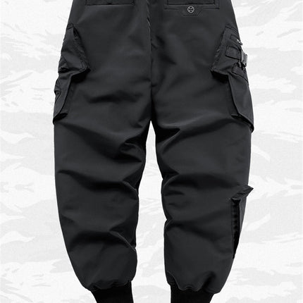 2024 Winter Warm Tactical Pants Men Fashion Functional Multi Pockets Cargo Trousers Hip Hop Streetwear Joggers Pant Techwear