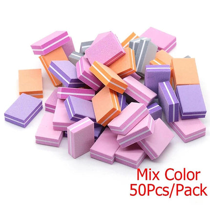 1/10/20/50/100Pc Mini Buffing Sanding Files Block Pedicure Manicure Care Nail Art Buffer Polish Manicure Pedicure Nail File Tool