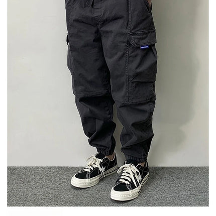 High Quality Cotton Cargo Pants For Men Japanese Streetwear Plus Size Tactical Pants Harajuku Casual Joggers Fashion Trousers